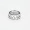 Bague 50 DINH VAN- Bague Or gris "Seventies" moyen modèle et diamant 58 Facettes DV0769-1-50-25