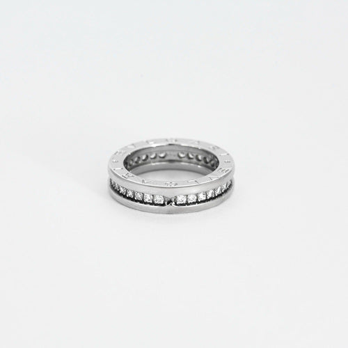 Bague 47 BULGARI- Alliance BZero 1 , Or gris et Diamants 58 Facettes DV6698-1