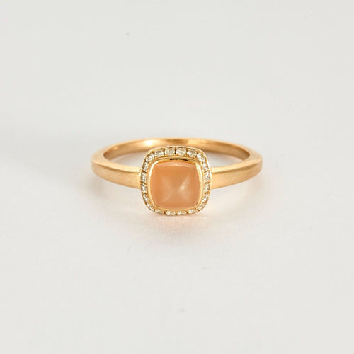 Bague FRED-  Bague de la collection "Pain de sucre" en or rose , quartz rose et diamants 58 Facettes DV0771-3
