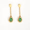 Boucles d'oreilles Pendants d'oreilles en Or jaune, Emeraude et Diamants 58 Facettes DV0751-5