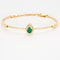 Bracelet Bracelet semi rigide Or jaune Diamants et Emeraude 58 Facettes DV0751-6