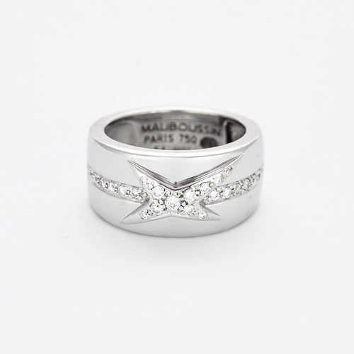 Bague 52 MAUBOUSSIN "MES NUANCES A TOI" - Bague  en or gris et diamants 58 Facettes DV7600-1-52