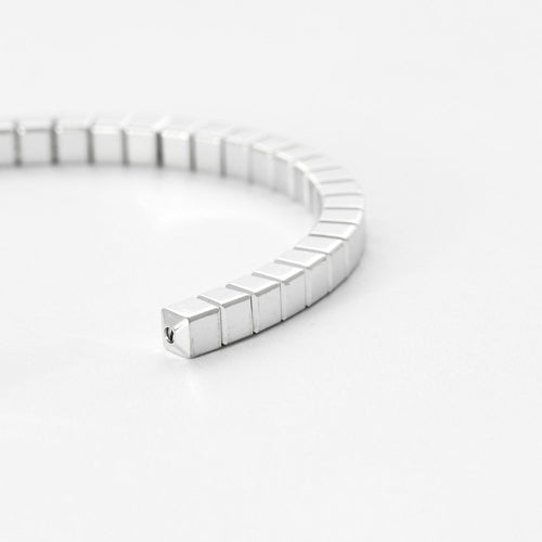 Bracelet CHOPARD-ICE CUBE- Bracelet demi jonc rigide en or blanc 58 Facettes DV0581-25