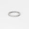 Bague Bague alliance américaine Or blanc et Diamant 58 Facettes DDV4440-10