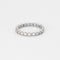 Bague Bague alliance américaine Or blanc et Diamant 58 Facettes DDV4440-10