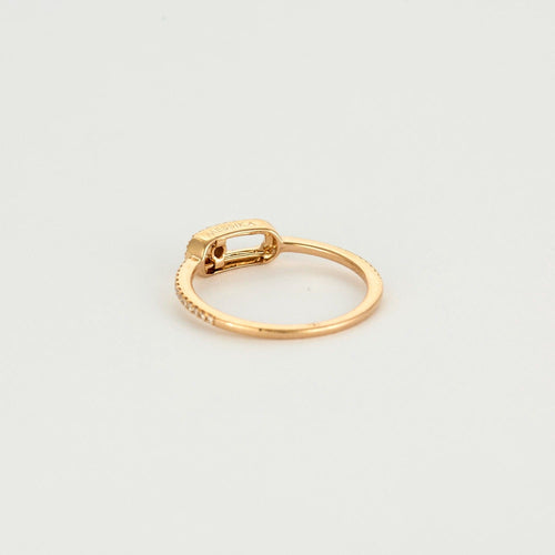 Bague 53 MESSIKA - MOVE UNO - Bague Or rose et Diamants 58 Facettes DV6863-1-53-2