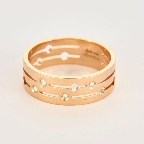 Bague 60 DINH VAN - PULSE- Bague en or rose et diamants 58 Facettes DV8275-1-60-2