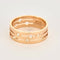 Bague 60 DINH VAN - PULSE- Bague en or rose et diamants 58 Facettes DV8275-1-60-2
