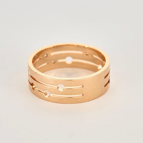 Bague 60 DINH VAN - PULSE- Bague en or rose et diamants 58 Facettes DV8275-1-60-2