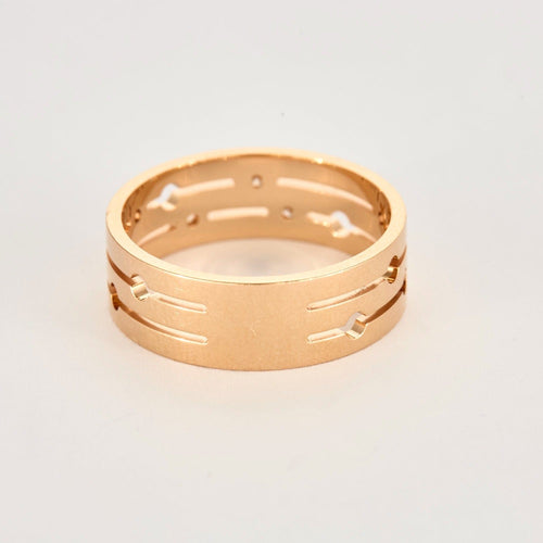 Bague 60 DINH VAN - PULSE- Bague en or rose et diamants 58 Facettes DV8275-1-60-2