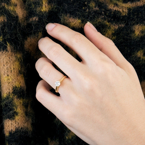Bague 48 CARTIER - 1895- Solitaire or jaune et diamant 58 Facettes DV0768-1-48-2