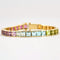 Bracelet STERN- RAINBOW-Bracelet rivière or jaune et pierres de couleur 58 Facettes DV6539-1