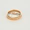 Bague 53 CARTIER - Double Love - Bague Or rose et blanc et Diamants 58 Facettes DV8173-1