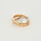 Bague 53 CARTIER - Double Love - Bague Or rose et blanc et Diamants 58 Facettes DV8173-1