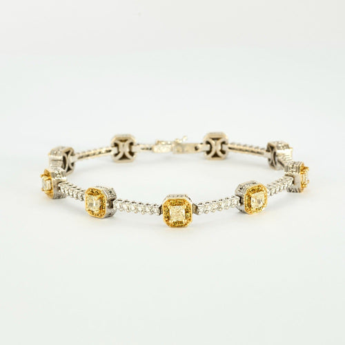Bracelet GREGG RUTH- bracelet en or blanc diamants fancy et diamant 58 Facettes DV0770-9