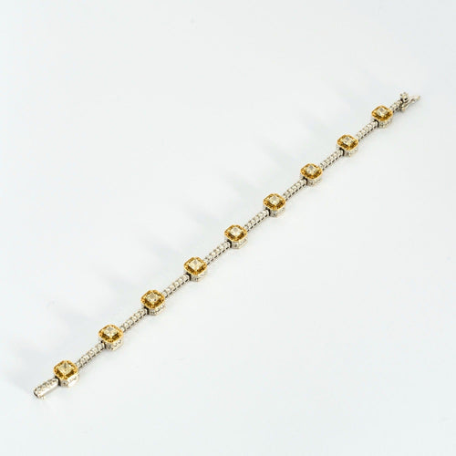Bracelet GREGG RUTH- bracelet en or blanc diamants fancy et diamant 58 Facettes DV0770-9