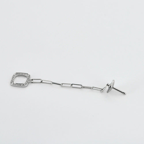 Boucles d'oreilles DINH VAN- IMPRESSION- Pendants d'oreilles en or gris et diamants 58 Facettes DV0791-2
