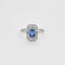 Bague 53 Bague Art Déco Platine Saphir et Diamants 58 Facettes DV6775-1