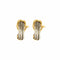 Boucles d'oreilles FRED - FORCE 10 - Créoles petit modèle en or jaune et acier 58 Facettes DDV8600-1