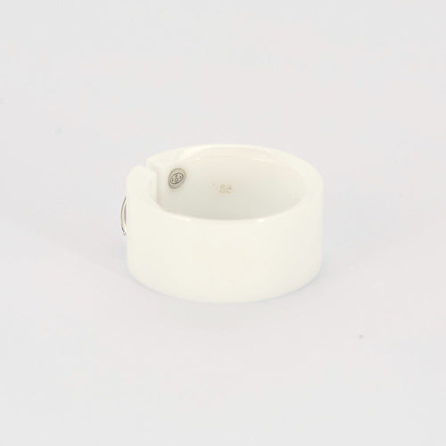 Bague 55 CHAUMET - Liens - Bague en Céramique blanche, Or blanc et Diamants 58 Facettes DV0797-2-DV0736-1