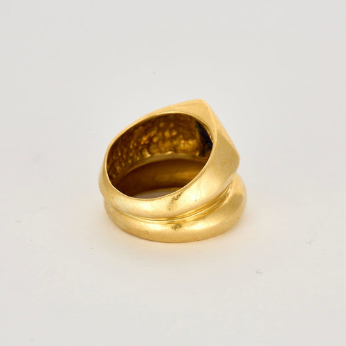 Bague 52 Bague or jaune et lapis-lazuli 58 Facettes DV0308-4-52-1