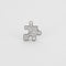 Boucles d'oreilles AKILLIS - PUZZLE- Puce d'oreille en or gris et diamants 58 Facettes DV0776-2
