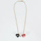Collier TIFFANY & ELSA PERETTI - Open Heart- argent, onyx, rhodonite et calcédoine 58 Facettes DV3020-18