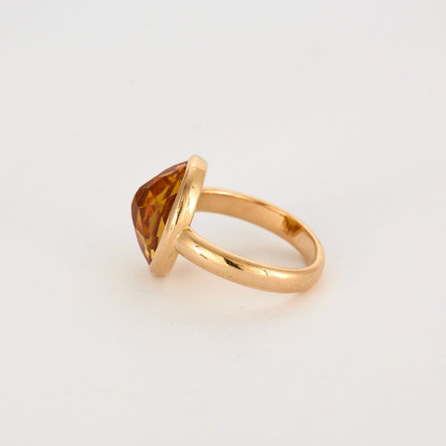Bague 53 Bague en or rose et grenat spessartite 58 Facettes DV0791-7-53-2