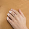 Bague 53 Bague en or blanc, rubis  et diamants 58 Facettes DV5707-7-53-2