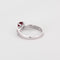 Bague 53 Bague en or blanc, rubis  et diamants 58 Facettes DV5707-7-53-2