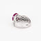 Bague 52 Bague en or gris, saphir rose et diamants 58 Facettes DV7242-5-52-1