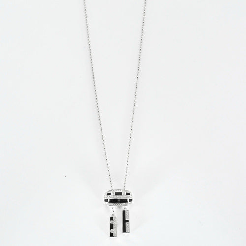Collier MAUBOUSSIN - LE VICE et LA VERTU- Collier "Le Vice"  or blanc et diamants 58 Facettes DV0640-6