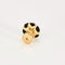 Boucles d'oreilles CHANEL by LORENZ BÄUMER - CAMELIA - Puces d'oreilles camélia en jaune et céramique noire 58 Facettes DDV6154-7