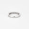Bague 51 Demi-Alliance or blanc et diamants 58 Facettes DV7010-2-51-2
