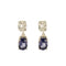 Boucles d'oreilles Boucles d'oreilles or blanc, tanzanites et diamants 58 Facettes DV5707-10