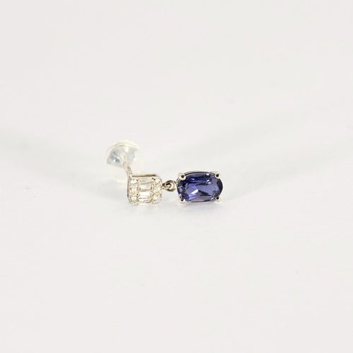 Boucles d'oreilles Boucles d'oreilles or blanc, tanzanites et diamants 58 Facettes DV5707-10