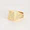 Bague 63 Chevalière or jaune et diamants 58 Facettes DV2187-1-63-2