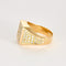 Bague 63 Chevalière or jaune et diamants 58 Facettes DV2187-1-63-2