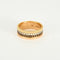 Bague 53 BOUCHERON - Quatre Classique Small - Or rose, blanc, jaune et Diamants et PVD marron 58 Facettes DV8241-2-53-02