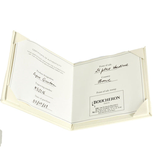 Bague 53 BOUCHERON - Quatre Classique Small - Or rose, blanc, jaune et Diamants et PVD marron 58 Facettes DV8241-2-53-02