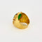 Bague 50 Bague en or jaune, jade, diamants et saphirs roses 58 Facettes DV2550-3-50-2