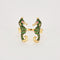 Bague 58 YVONNE LÉON - Bague Hippocampes or jaune, tsavorites , diamants et saphirs roses 58 Facettes DV0795-1-58-2