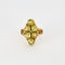Bague 55 Bague en or jaune et péridots 58 Facettes DV0777-3-55-2