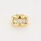 Bague 53 Bague Tank en or jaune et diamants 58 Facettes DV0777-6-53-2