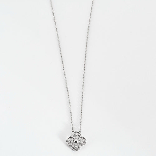 Collier VAN CLEEF & ARPELS - Alhambra - Collier or blanc et diamants 58 Facettes DV0830-7
