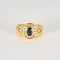 Bague 51 Bague Saphir, or jaune et diamants 58 Facettes DV7369-1-51-2