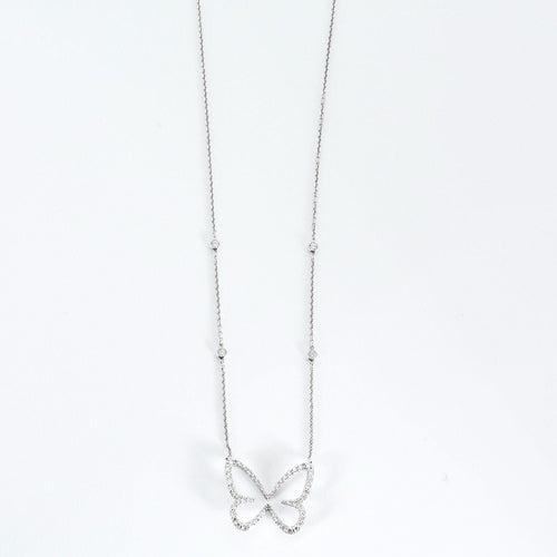 Collier MESSIKA - BUTTERFLY - Collier en or blanc et diamants 58 Facettes DV0820-1