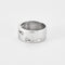 Bague 56 CAREL - Large anneau en or gris et diamants 58 Facettes DV1488-6-56-3