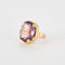 Bague 49 Bague or jaune et améthyste 58 Facettes DV9061-2-49-2