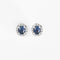 Boucles d'oreilles Puces d'oreilles en or blanc saphir et diamants 58 Facettes DV0803-4